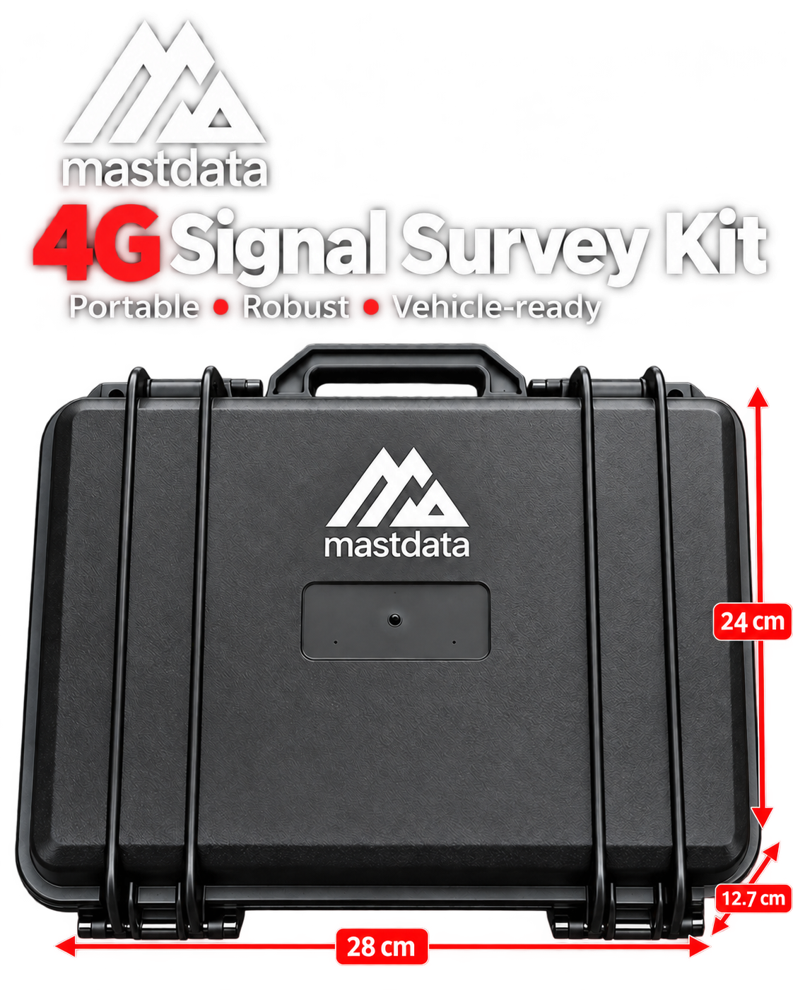Mastdata 4G Signal Survey Kit — portable, robust, vehicle-ready